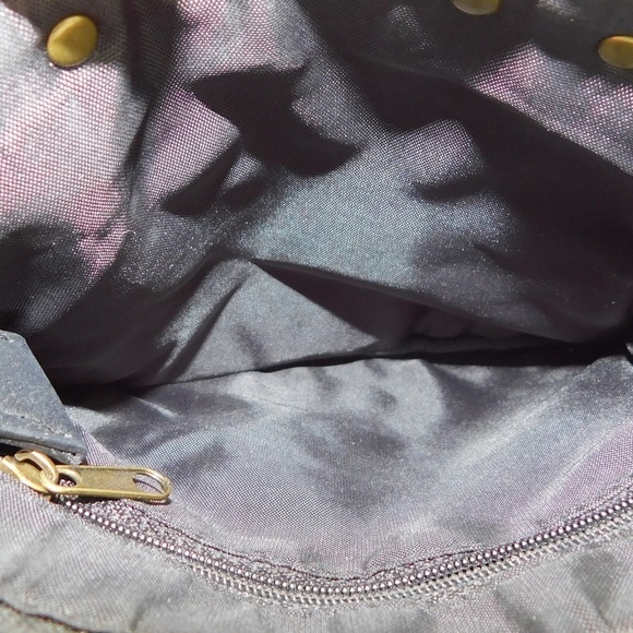 Unique Rockin Black and Rivet Weave Handbag - Picture 5 of 6